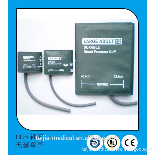 hospital single hose TPU NIBP blood pressure cuff with bladderless